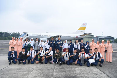 Danlanud Rsn Berangkatkan 22 Casis SMA Pradita